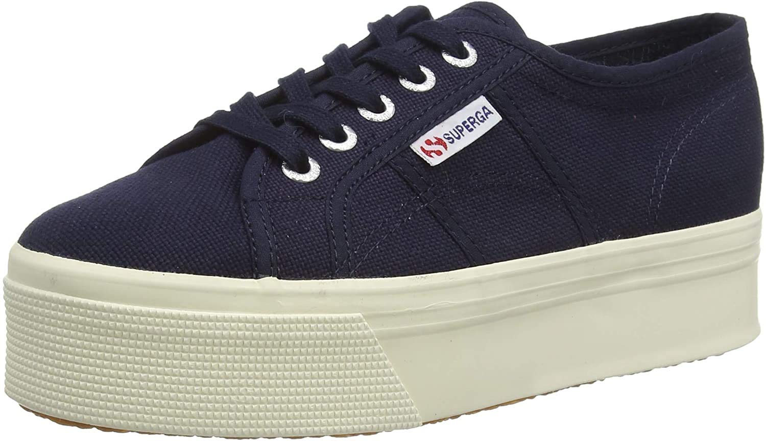 Superga Women's 2730-cotu Gymnastics Shoes, Blue Navy 933, 4.5 UK