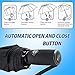 Unbreakable Double Canopy Construction with Teflon Coating Auto Open Close Button (black)
