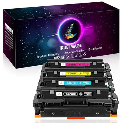 True Image 410X CF410X CF411X CF412X CF413X 410A CF410A Kompatibel Tonerpatrone für HP Color Laserjet Pro MFP M477 M477fnw M4