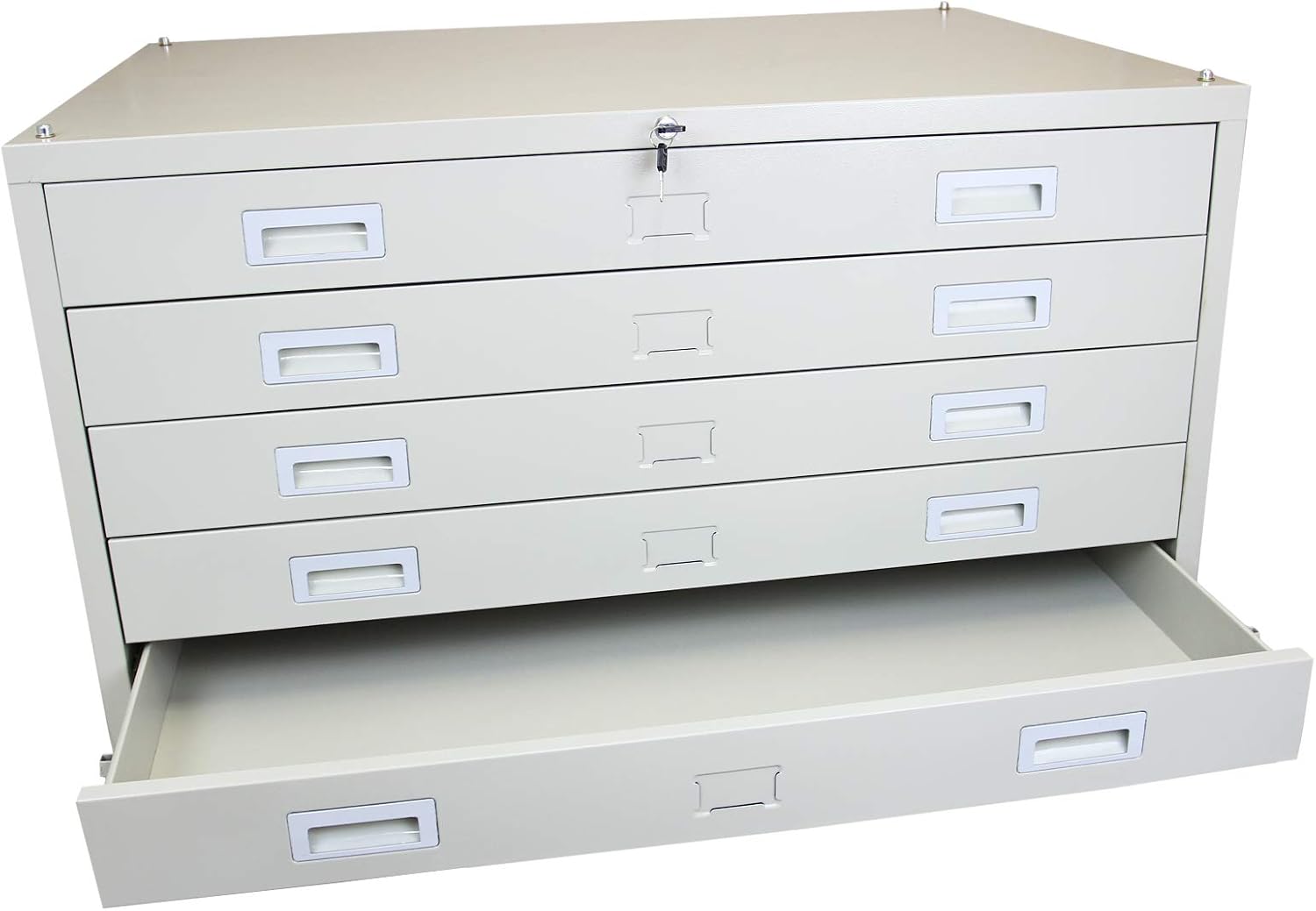 HOMCOM Armoire De Rangement Mobile à Roulettes – Meuble Métal Persienné Avec Étagère Réglable, Bureau Chambre Salon