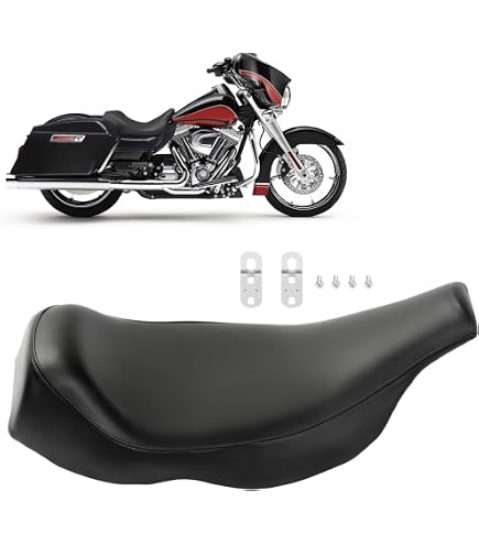 HTTMT Chrome Solo Seat Luggage Rack For Harley Davidson Road King FLHTC - Heavy-Duty Steel, Easy Installation