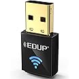 EDUP USB Bluetooth WiFi Adapter for PC, USB Bluetooth 4.0 Adapter, Wireless Nano USB Network Adapter 2.4Ghz 150Mbps, Only Compatible with Windows 11/10/7/8/8.1 -Black