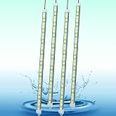 LMGYES 12V LED Light Bar Waterproof, 12V LED Light Strip 54 LEDs 7000K White Color Enclosed Trailer Interior DIY Cabinet LED Light Strip for Car,Trailer,Motorhome,Van,RV,Truck Bed Lights(4 Pack)