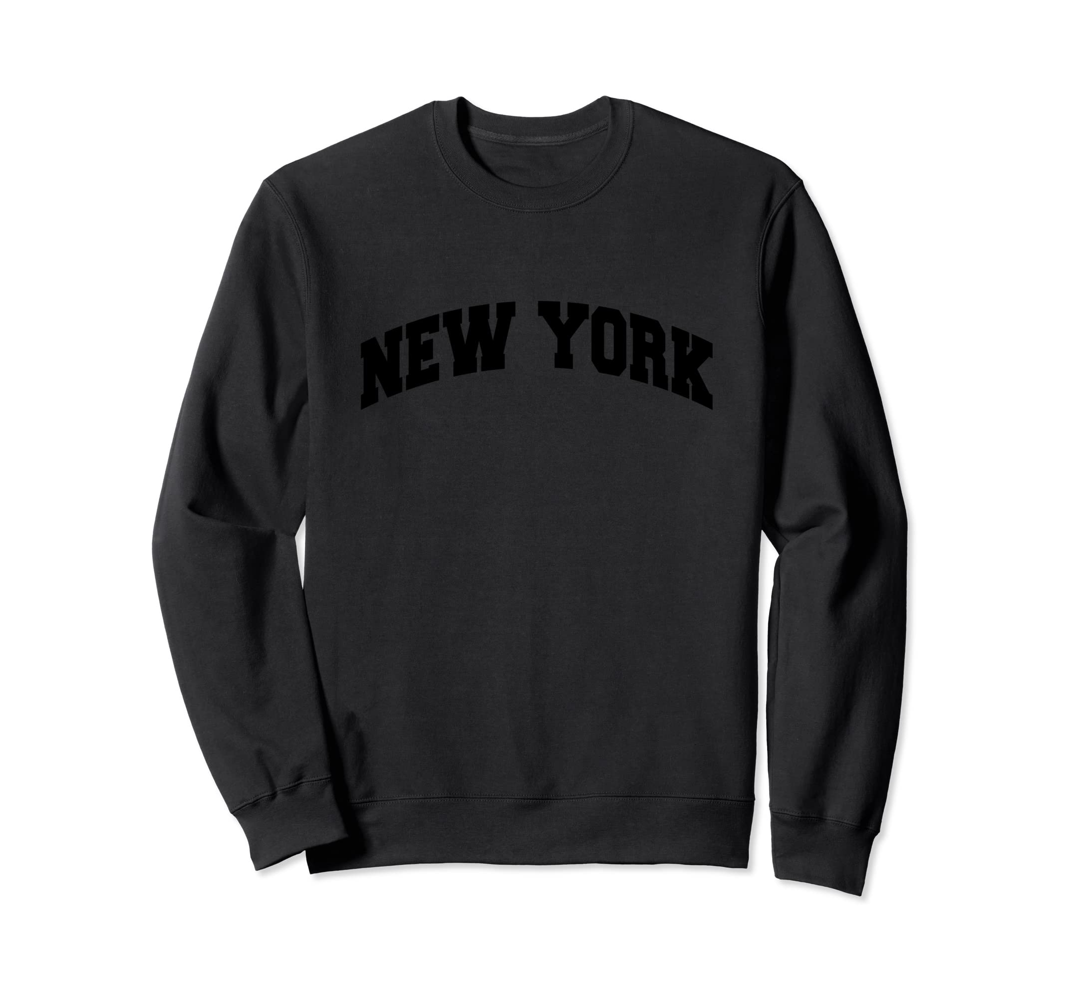 Photo 1 of NYC Clothing Co. Retro New York Sweatshirt - Unisex Adult, Black, Small
