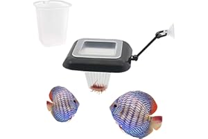 IAFVKAI Aquarium Floating Red Worms Feeding Cup Set 3 in1 Floating Rings Fish Food Feeder Bloodworm Feeder for Guppy Betta Goldfish