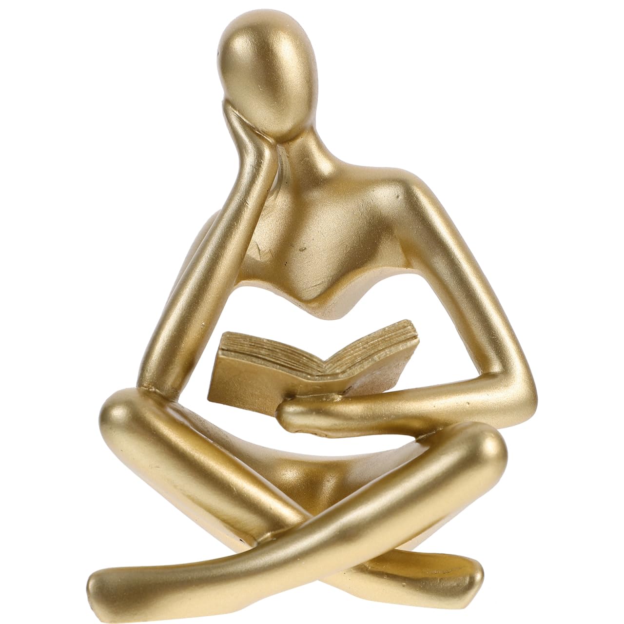 LIFKOME Abstract Reader Statue Resin Sculpture Nordic Style Table Decor for Home Office 2.4 Inch Minimalist Figurine Art Ornament