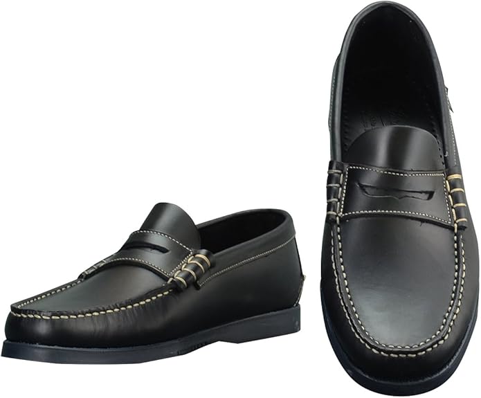 Amazon パラブーツ コインローファー メンズ靴 ネイビー 紺色 オイルドレザー Corauxモデル Coraux 国内正規取扱 Paraboot パラブーツ シューズ バッグ