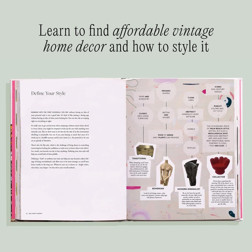 Big Thrift Energy: The Art and Thrill of Finding Vintage Treasures-Plus Tips for Making Old Feel New Big Thrift Energy: The Art and Thrill of Finding Vintage Treasures-Plus Tips for Making Old Feel New Hardcover Kindle