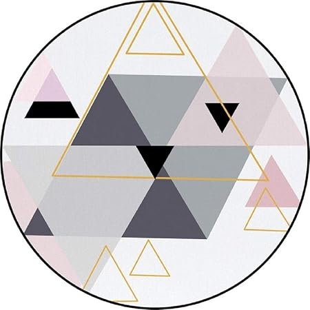 Wenrit Rond Moquette Mode Triangles Décoratifs Chaise Bébé