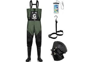 Gonex Chest Waders for Men Women Waterproof 2-Ply PVC Waders for Fishing Duck Hunting with Boot Hanger