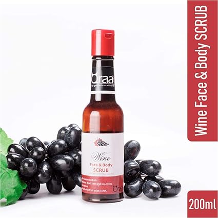 Qraa Wine Face and Body Scrub, 200ml