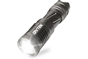 GENERIC DIVTEK Dive Light Mini Torches Flashlight, Scuba Underwater Flashlight, Small Waterproof Flashlight Handheld Keychain Pocket Led Torch Flash Lights Compact Tactical Camping Scuba Gear Hiking EDC