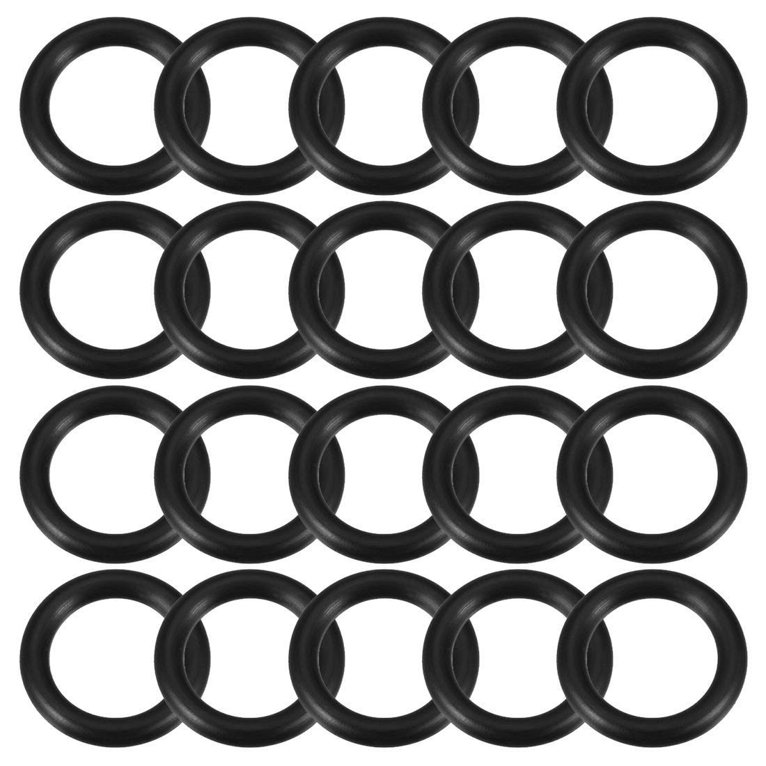 uxcell Nitrile Rubber O-Rings 21mm OD 14mm ID 3.5mm