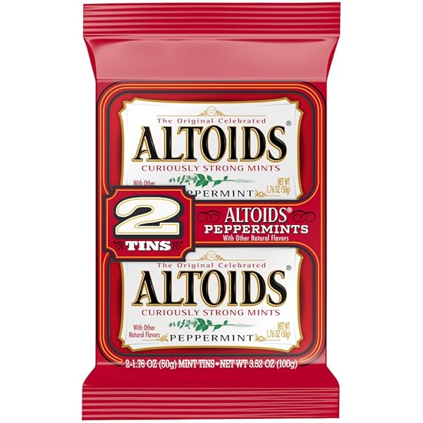ALTOIDS PEPPERMINT BREATH MINT TINS, 3.52 OZ (PACK OF 2)