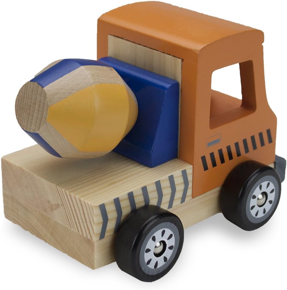 wooden cement mixer toy