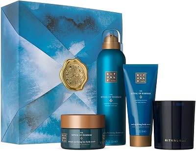 RITUALS The Ritual of Hammam M Gift Set 4 PC Eucalyptus Argan Oil Skincare Bath