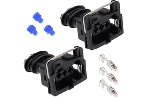 The Lord of the Tools 2pcs 3 Pin TPS IAC Oil Pressure Throttle Valve Connector Automotive Repair Connector Harness Plug Pressure Sensor, Hall Sensor Plug Compatible with Bosch EV1 191972525B