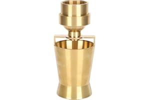 Shanrya Ice Tower Nozzle Fountain Nozzle Heads 1.5 Inch Brass Gold Modern Sprinkler Garden Outdoor Decorations Accessories for Pond, Fountains, Library