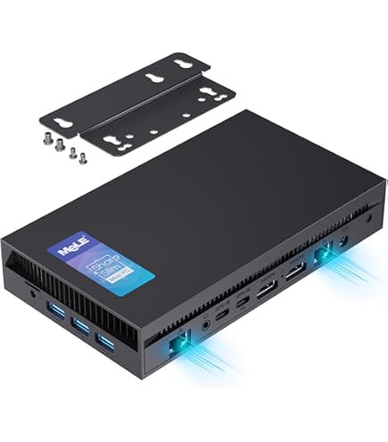 MeLE Mini Pc Quieterdl Ultrafino Sem Ventoinha N100 Dual 2.5G Lan