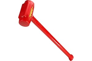 ABC HAMMERS Dead Blow Sledge Hammer - 9 lb. Polyurethane Hammer with Steel Reinforced Handle & 30" Overall Length - ABC10DB