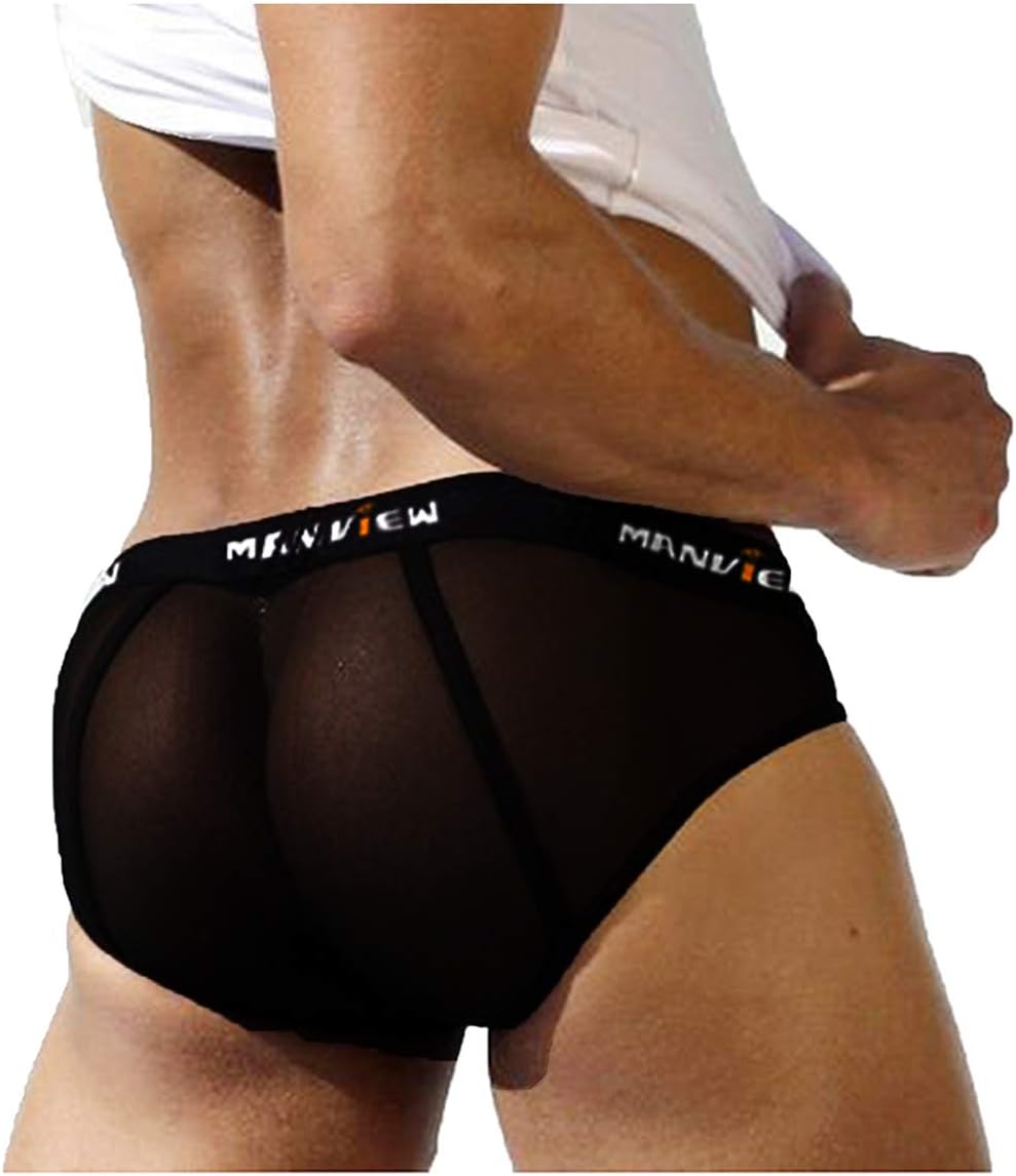 Transparent Mesh Men Briefs Underwear Breathable Underpants