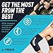 FreezeSleeve Ice and Heat Therapy Sleeve | Reusable Ice Pack Flexible Gel Compression Sleeve for Pain Relief and Recovery of Elbow Knee Ankle Leg Wrist Injuries | Black Small Medium