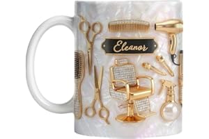 Master of Style, Personalized Coffee Mug, Gift for Hairstylist Lovers, Custom Name Hairdresser Cup, Salon Owner Thank You Pre