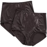 Bali Women&rsquo;s Shapewear Double Support Light Control Brief with Lace Fajas 2-Pack DFX372