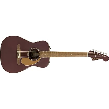Amazon.com: Fender Malibu Player 原聲吉他,天然,胡桃木指板: 樂器