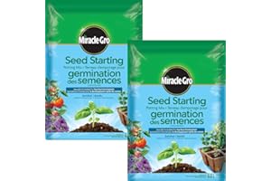 Miracle-Gro Seed Starting Potting Mix 8.8L, 2-Pack | Fast Root Development for Seeds & Cuttings | Feeds Instantly for Quick G