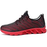 Jiye Mens Athletic Running Sports Shoes Mesh Breathable Fashion