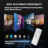 TCELL Push 128GB USB 3.2 Gen1 Flash Drive White Retractable Speed 100MB/s view 4
