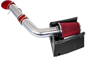 RTUNES RACING Cold Air Intake System with Heat Shield Kit + Filter Combo RED Compatible For 05-08 Ford F150 5.4L V8
