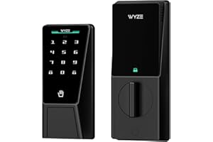 Wyze Palm Lock: Palm Vein Recognition Smart Door Lock – Keyless Entry for Front Door with Keypad, Auto Lock, Dual Battery, Wi