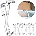 Clear Plastic Hidden Valance Clips for Horizontal Blinds (6 PCS) - 2.5 Inch