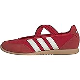 adidas Women's Barreda Mary Jane Sneakers | Ballerina-Style Shoes, Low-Profile, T-Toe, Elastic Closure, Leather Upper, Rubber Outsole, Regular Fit, For Everyday Wear