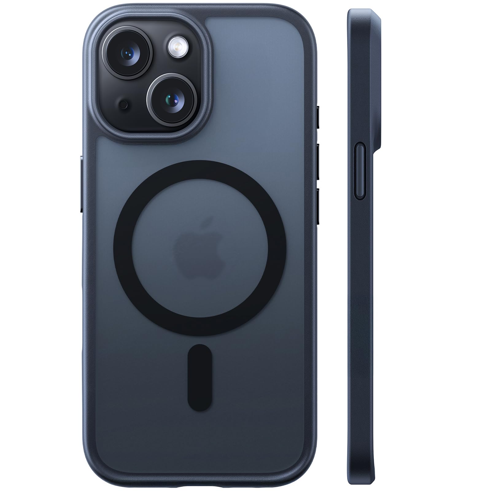 TORRAS for iPhone 15 Case with MagSafe, 12FT Military Grade Shockproof, Full Charge in 1.5 Hours, Velvety Touch and Anti-Slip Texture, Magnetic Protective for iPhone 15 Case Cover, Matte Black — image 1