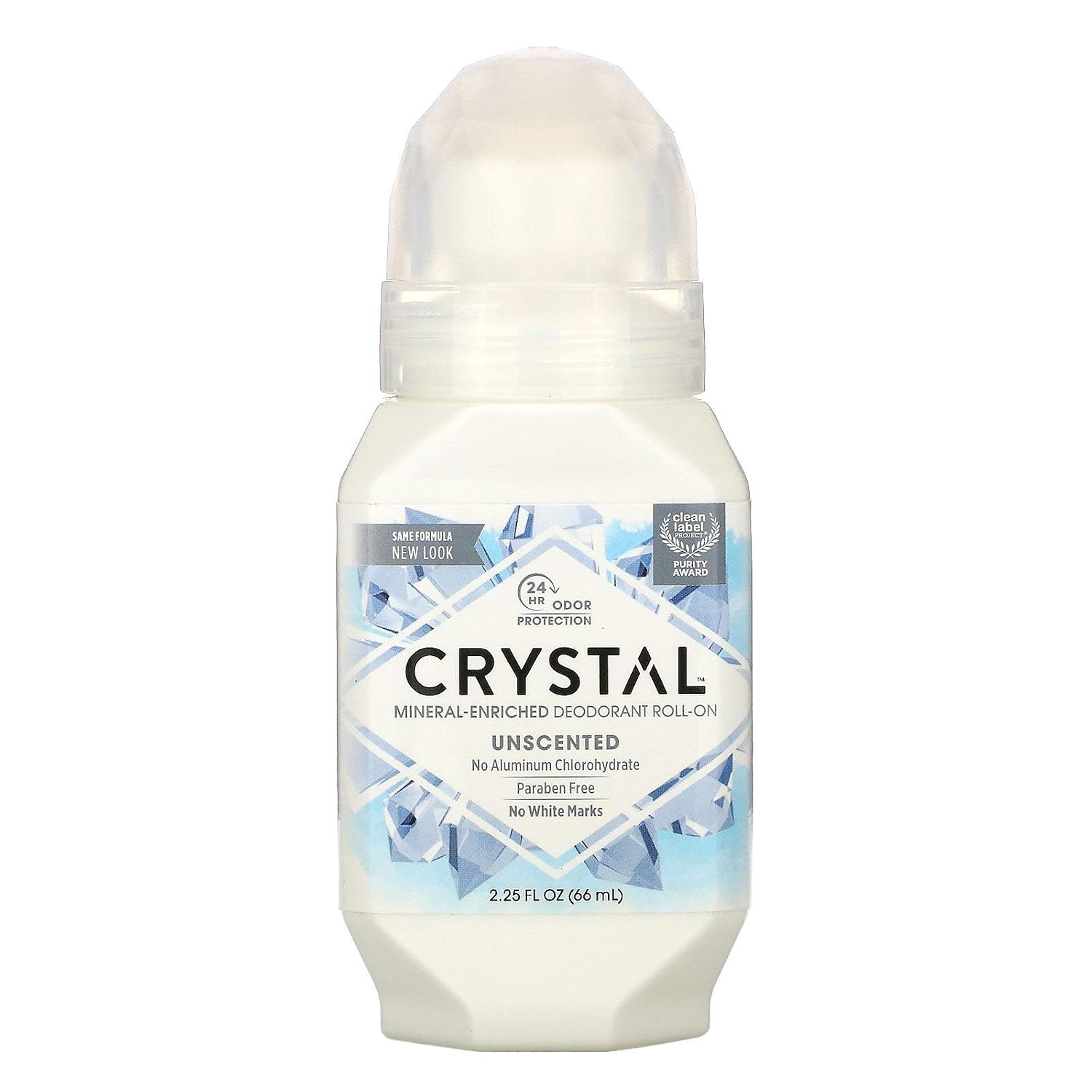 Crystal Body Roll-On Deodorant, 2.25 Ounce - 6 per case, 1 count (Pack of 6)