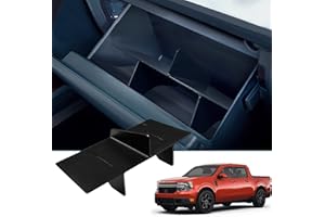 Octomo Glove Box Organizer Compatible with Ford Maverick 2022 2023 Accessories, Insert Box ABS Secondary Storage Glove Compartment Organizer Tray