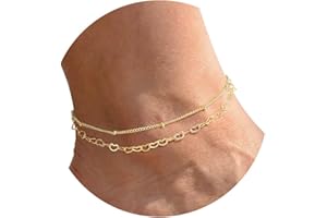 BAYLAY Gold/Silver Anklets for Women Waterproof Gold/Silver-Ankle Bracelets for Women-Waterproof Jewelry Women Golden Summer 