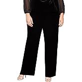 Alex Evenings Womens Wide Leg Chiffon Dress Pant for Mother of The Bride, Elegant Party Outfit (Petite and Regular Sizes)