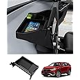 FIILINES Dashboard Storage Tray for Honda CR-V 2023 2024, (Fit 9" Touch Screen) with Ez Pass Holder Dash Center Console Organizer Interior Accessories Black