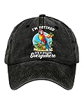 Unisex Resort Hawaiian Design Print Hat I'm Retired