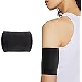 Diabetic Sensor Armband Diabetes Sensor Cover for Insulin Pod Monitoring Systems Omnipod Dexcom Freestyle Libre Protects Insulin Pod During Sports Replace Adhesive Patches Tape (Black, XS)