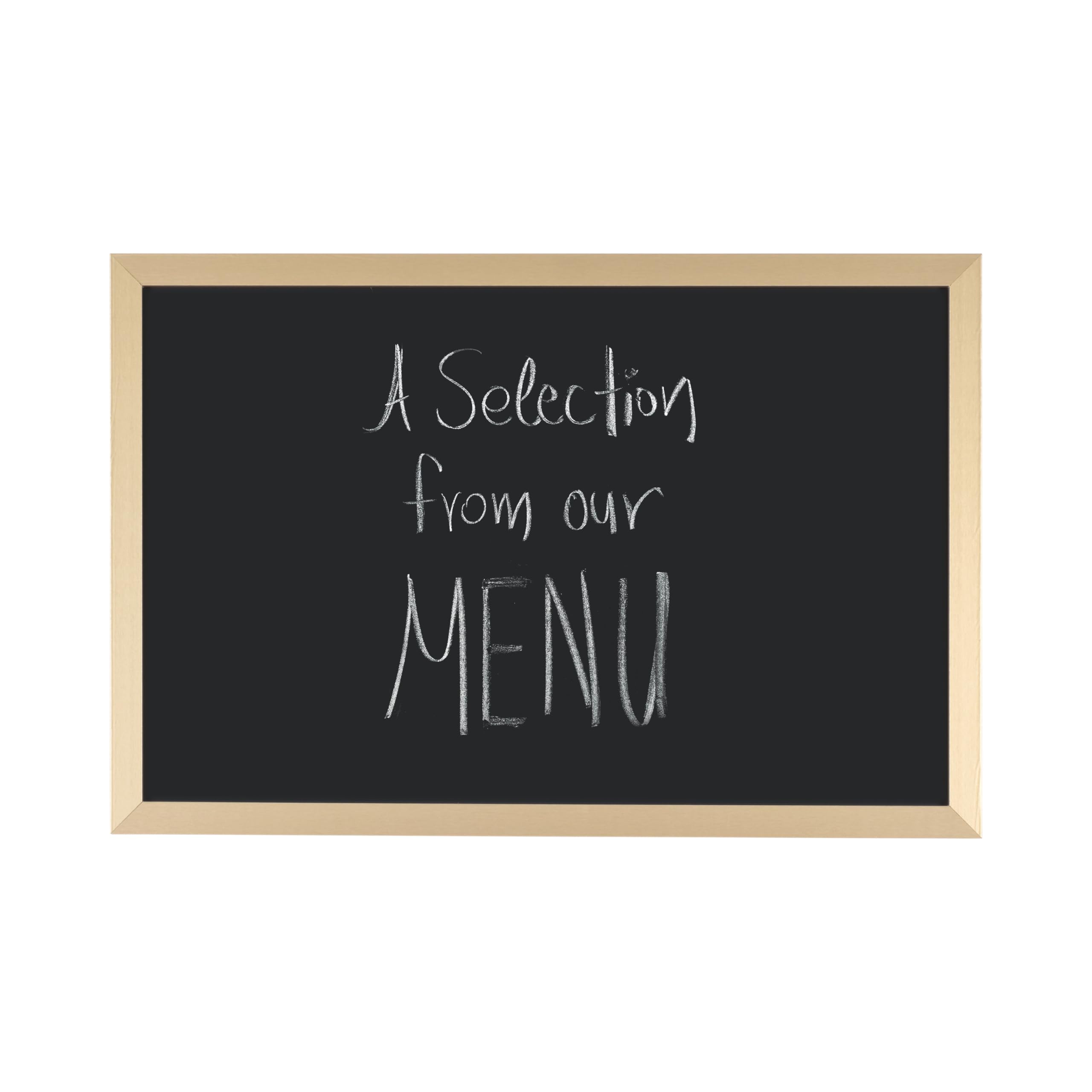 Bi-Office Chalkboard Black Board Gold and Silver 60x40 cm Vergoldeten Rahmen