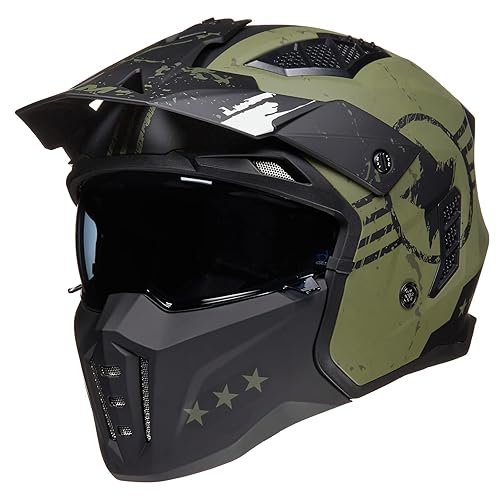 ILM Open Face Motorcycle 3/4 Half Helmet for Men and Women