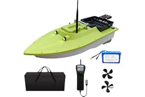 CRESEAPRODUCTS S80 Brushless Motor Super Speed Saltwater RC Fishing Bait Boat with GPS for Surf Fishing with Bait Tray,2x10,000mah Battery,IP 66 Waterproof,500M Range,5 Meters/Second