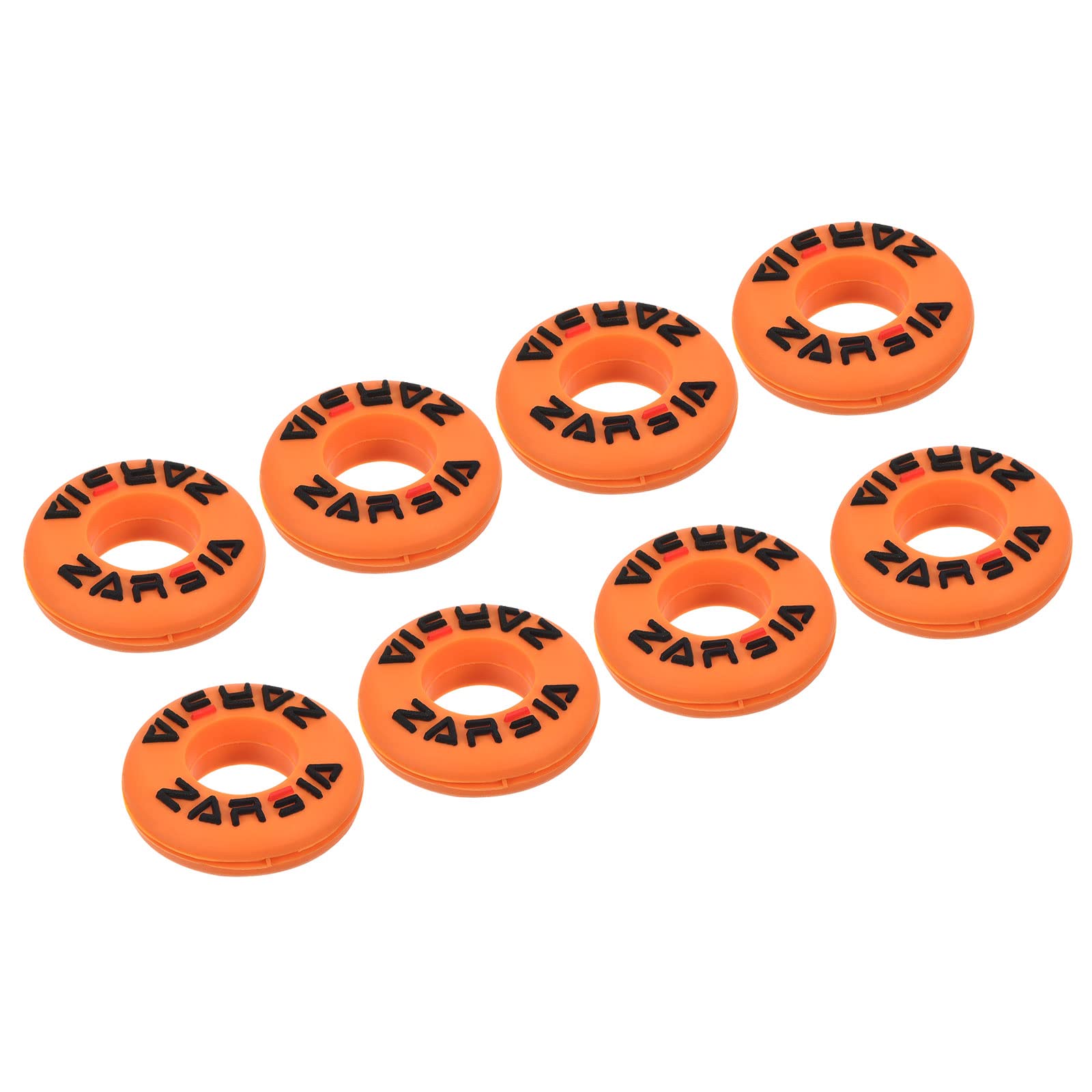 PATIKIL Tennis Vibration Dampener, 8 Pack Round-shaped Silicone Shock Absorber Racket String Damping for Tennis Racquet, Orange