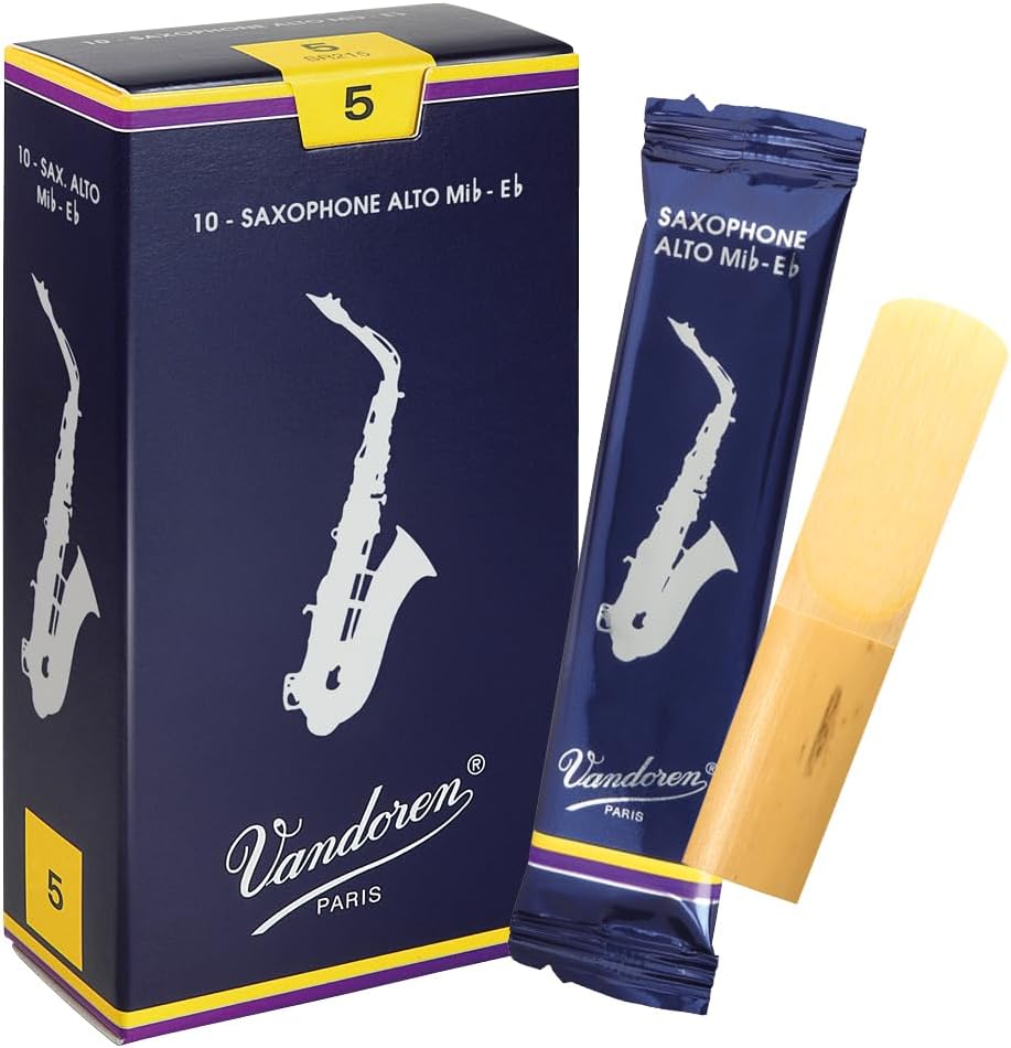 Vandoren Traditional Alto Sax Reeds 5 (Box of 10)