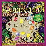 Milestones Kids Garden Tile Stepping Stone Kit, Multi-Color
